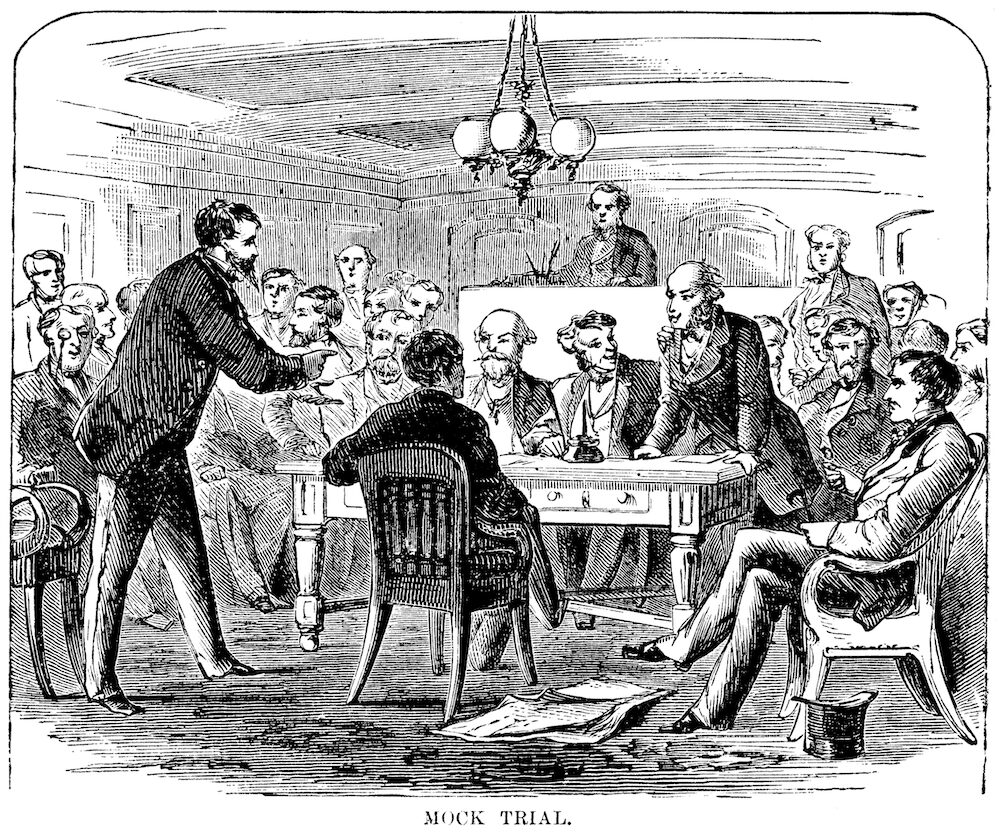 Illustration from the first edition of The Innocents Abroad.