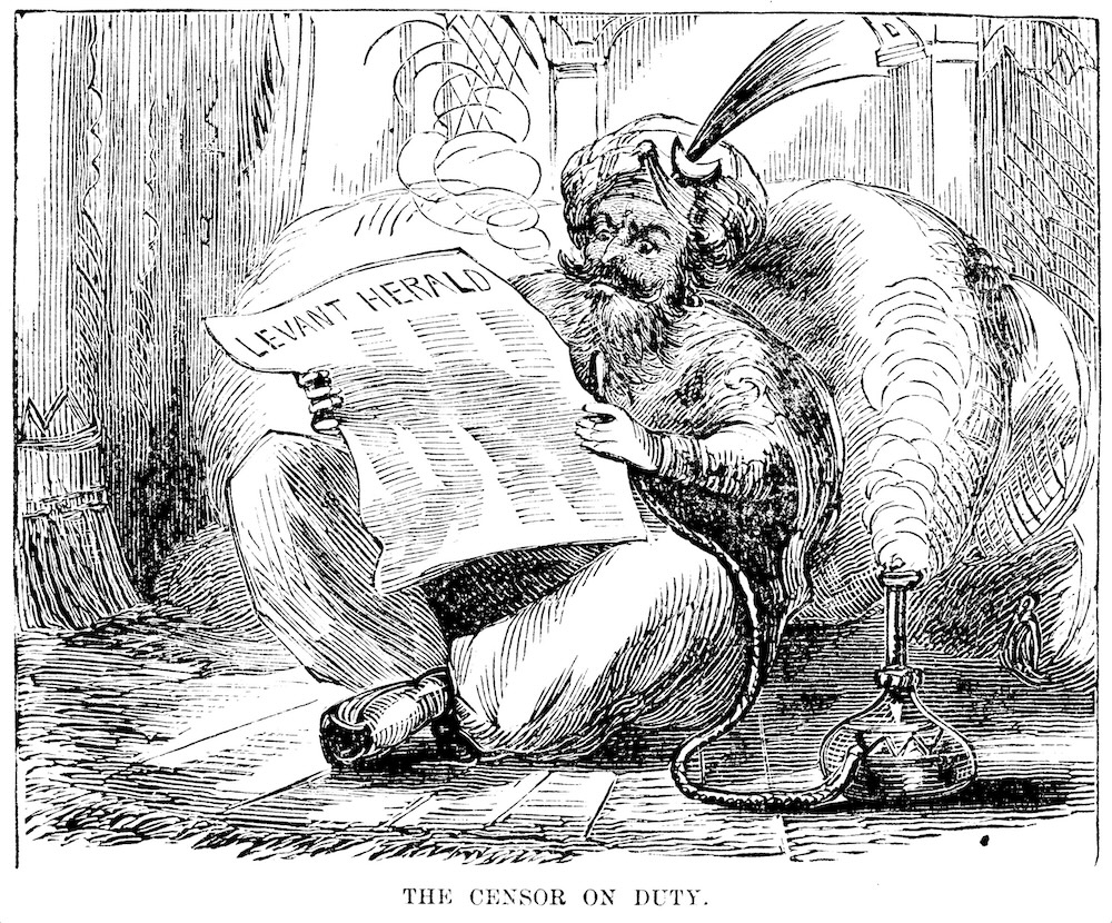 Illustration from first edition of The Innocents Abroad.